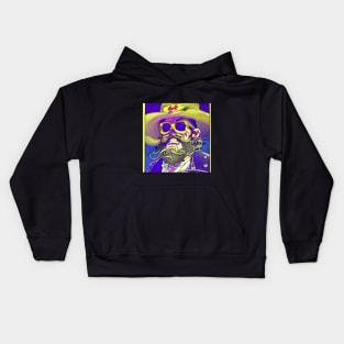 pirate with a hat Kids Hoodie